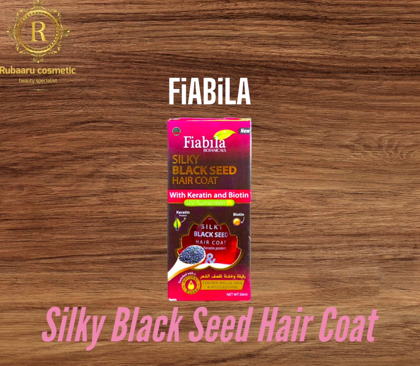 FIABILA SILKY BLACK SEED HAIR COAT