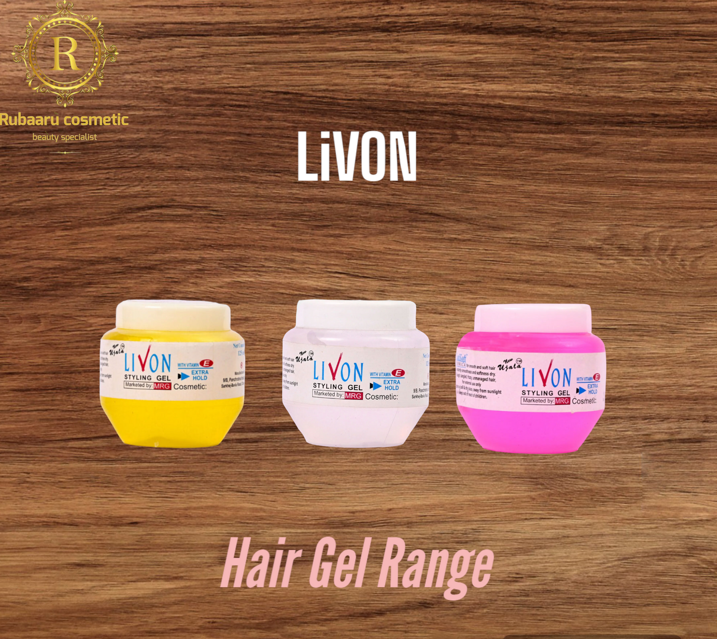 Livon Styling Hair Gel  Range